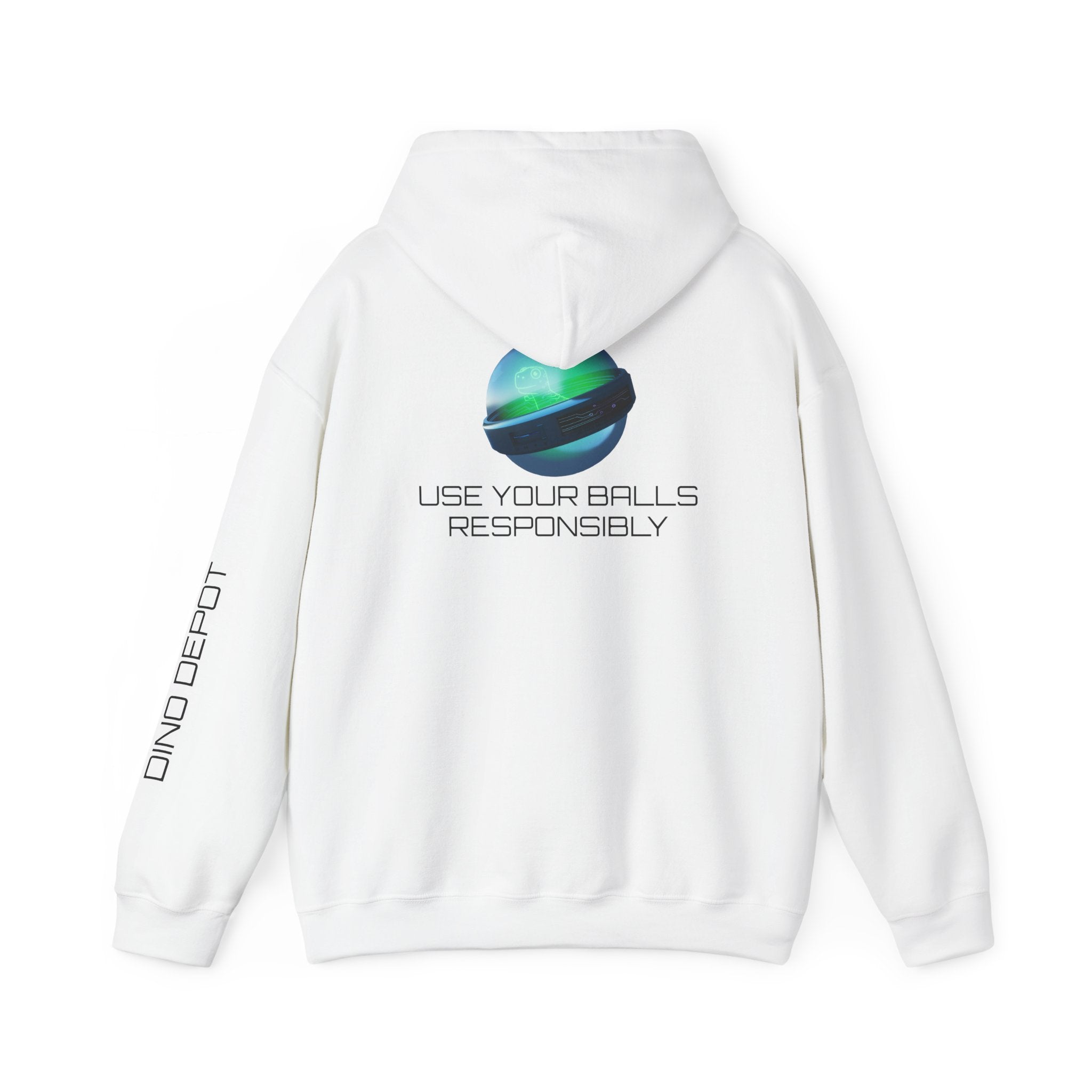 Dino Depot Hoodie – “Use Your Balls Responsibly” Edition