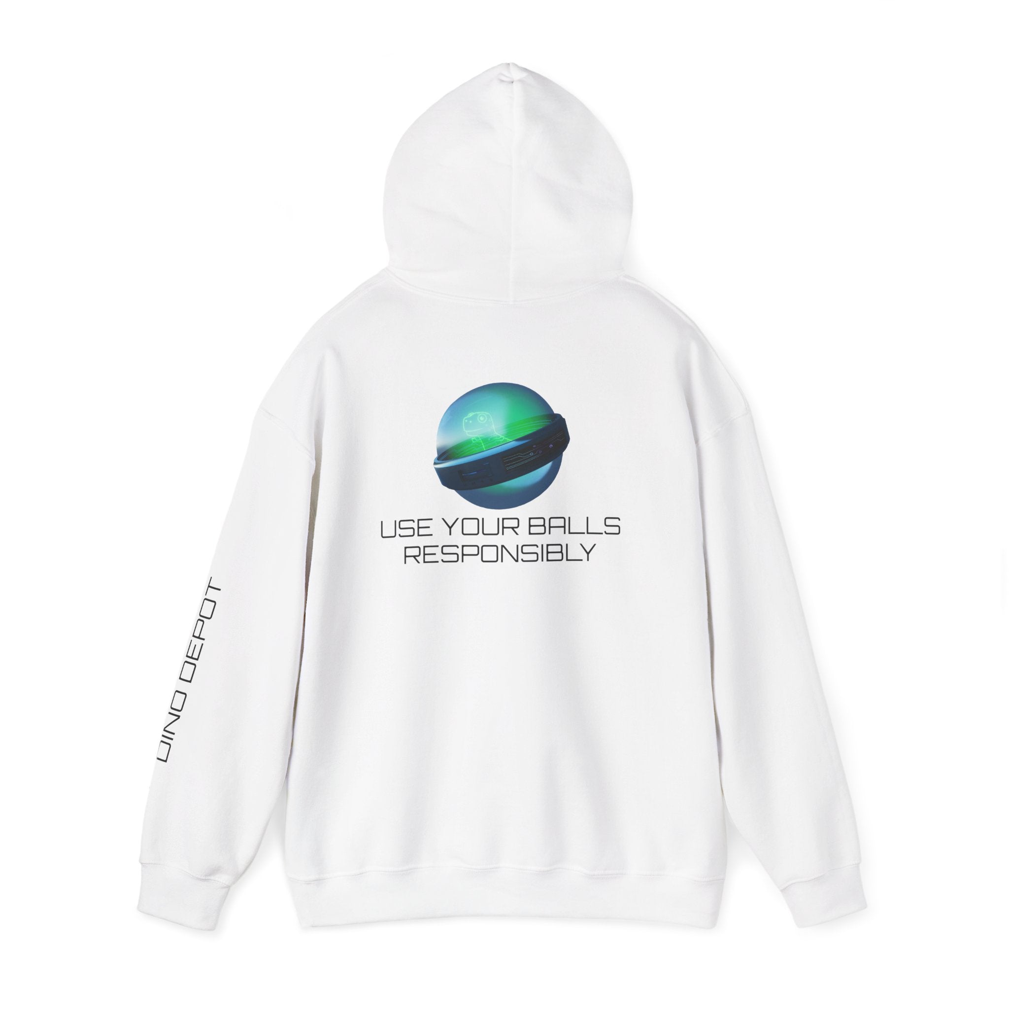 Dino Depot Hoodie – “Use Your Balls Responsibly” Edition